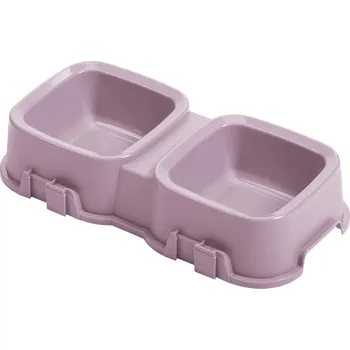 Miska pro psa Tontarelli Miska PET dvojitá 2x0,5L fialová 8144633681 8144633681