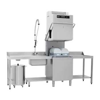 Myčka nádobí RMgastro RM - TTA 162 REC ABT Myčka průběžná dvouplášťová změkčovač rekuperace 50x60 - 400 V + záruka 3 roky