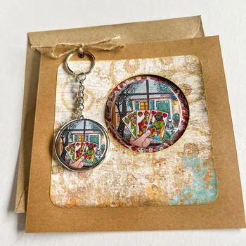 Zuzana Honsová Přáníčko s magnetem a klíčenkou Tři králové