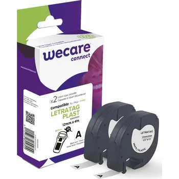 Počítačové příslušenství Páska DYMO S0721610 Black/White 2 x 12mm x 4m kompatibilní WECARE