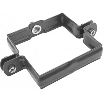 okap KJG hranatá spona 100 mm pro šroub se závitem M10 / pozink RAL 7016 antracit