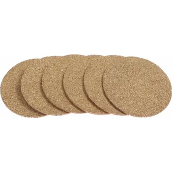 Podtácek Podtácek pod hrnečky korkový pr. 10 cm 6 ks