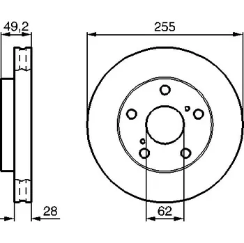 Brzdový kotouč Brzdový kotouč BOSCH 0 986 478 726