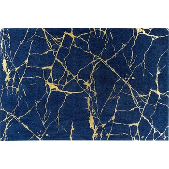Koberec Koberec MARBLE 160x240 CM modrá/zlatá