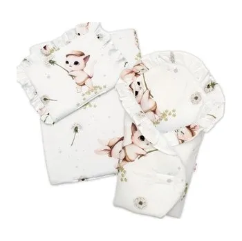 Kočárek pro panenku Sada pro panenku 3D, zavinovovačka, peřinka a polštářek, Kitty