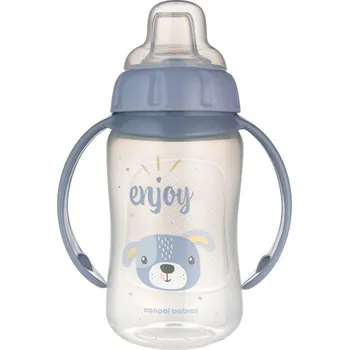 Kojenecká láhev Canpol babies CANPOL BABIES Hrneček tréninkový CUTE ANIMALS se silikonovým pítkem 320ml pejsek