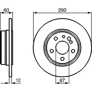 Brzdový kotouč Brzdový kotouč BOSCH 0 986 478 607