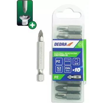 Bit Šroubovací bity ploché Pozidriv PZ2x50mm,10ks plast.obal.