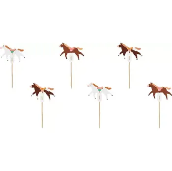 Party dekorace Napichovátka kreslení koně 6 ks