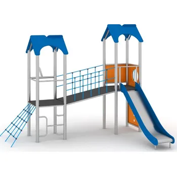 Dětské hřiště Playground System Dětské hřiště z nerezu se skluzavkou Duo - 11061