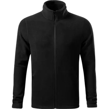 pracovní mikina MALFINI Mikina Micro Factor na zip, fleece, pánská MAL-8520115 L Černá