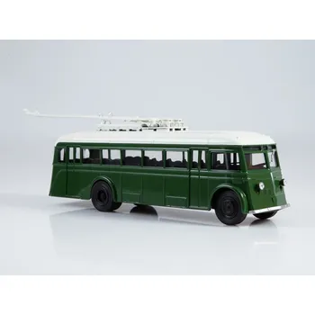 autíčko YATB 1 trolejbus 1:43 - Naše autobusy Rusko časopis s modelem #14 YATB 1 - kovový model trolejbusu