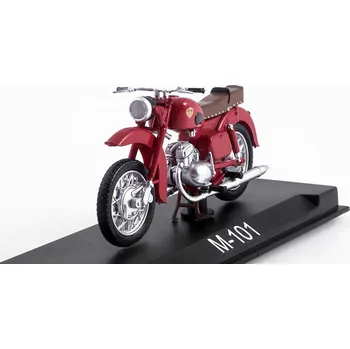 autíčko M-101 Minsk 1:24 - MODIMIO Collections Naše Motocykly časopis s modelem #38 M101 Minsk - model motorky