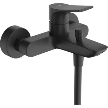 Vodovodní baterie Hansgrohe Zebris Baterie vanová nástěnná, rozteč 150 mm, bez příslušenství, černá matná, 72575670