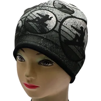 Kukla Čepice RDX 4012 Skateboard merino Barva: šedá, Velikost: 7 (9-12 let)