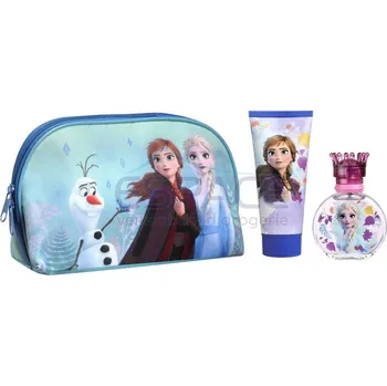 Koupelová pěna EP Line Disney Frozen EDT 50 ml + sprchový gel 100 ml + kosmetická taštička dárková sada