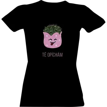 Dámské tričko Tričko s potiskem kaktus tě opíchá dámské