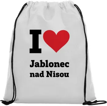Vak na záda - I love Jablonec nad Nisou Zelená