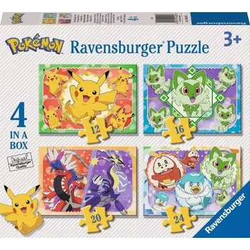 Karetní hra Ravensburger Puzzle Pokémon 4v1