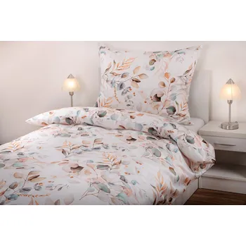 Povlečení JAN peří Povlečení z bavlněného saténu - oranžová lupínka - Povlečení z bavlněného saténu - oranžová lupínka - souprava povlečení 70x90 + 140x200