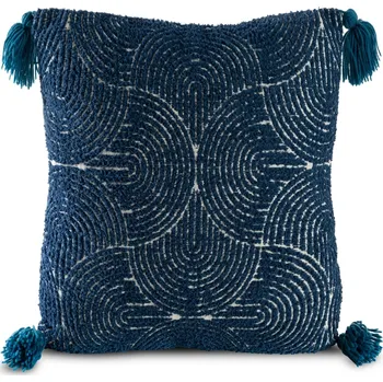 Povlak na polštářek DEKORAČNÍ POVLAK NA POLŠTÁŘ SAVA 45X45 CM TMAVĚMODRÁ