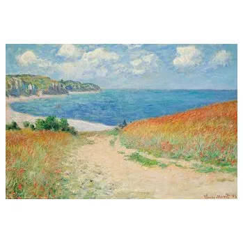 Plakát Plakát, Obraz - Path Through the Corn at Pourville (1882), 91.5 × 61 cm