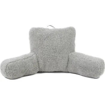 Polštář Wooline Komfortní čtecí polštář s područkami MEGI šedý 47 x 50 cm