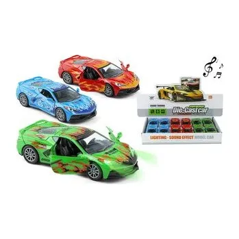 Auto sportowe metal pull back MIX