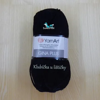 Galanterie YarnArt Příze Gina / Jeans Plus 53 - černá