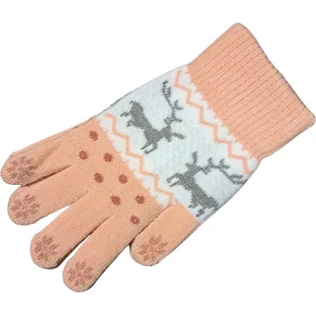 Rukavice Aura Via Dámské rukavice růžová /bílá