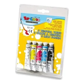 Vodová barva Temperové barvy Toy Color 5 barev, tuba 7,5 ml