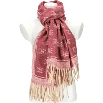 Šála Dámská červená teplá dlouhá zimní šála 208x66 cm