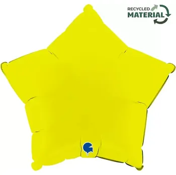 Balónek Foliový balonek hvězda matně limetková 46 cm