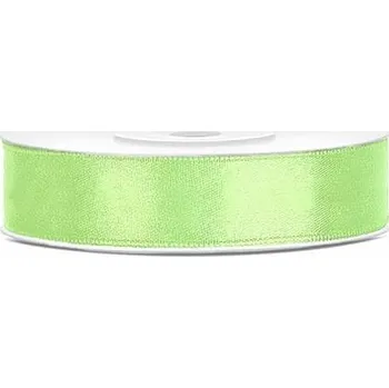 Bytový textil Saténová stuha pistáciová 12 mm x 25 m