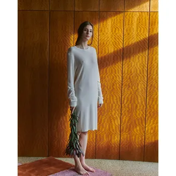 Dámská noční košile Dámská noční košile Merino Béžová L-XL