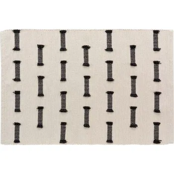 Koberec KOBEREC krémový boho s plochou vazbou 50x80