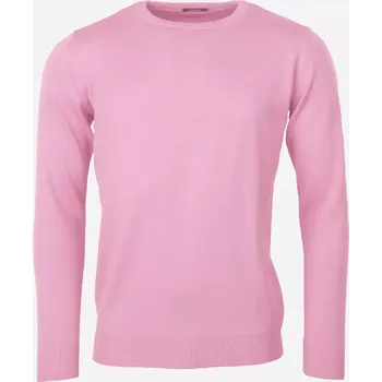 Pánský svetr Pánský vlněný svetr Merino Blend Růžová S