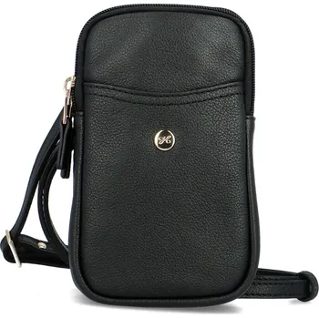 Kabelka Malá dámská kožená crossbody kabelka černá - Hexagona Liviera černá