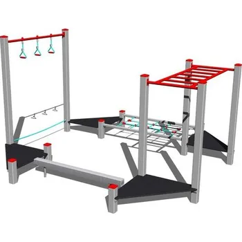 Dětské hřiště Playground System HERNÍ SESTAVA - Dobrodružná stezka 104- celokovová