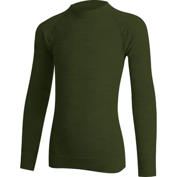 Sport JALO dětské merino triko - Zelená 6969 / 122-134 / Zelená