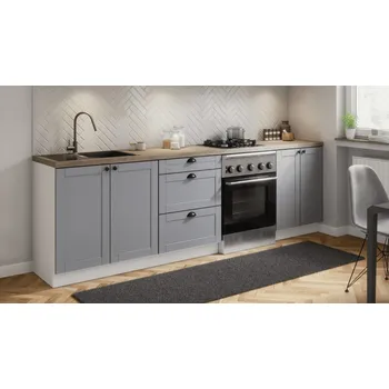 Kuchyňská linka Malá kuchyňská linka Linea - bílá / šedá