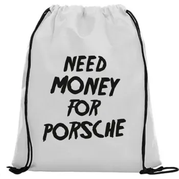 Vak na záda - Need money for porsche Zelená