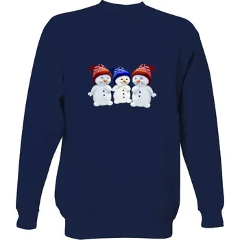 Pánská mikina Mikina bez kapuce Unisex s potiskem Sněhuláci pánské