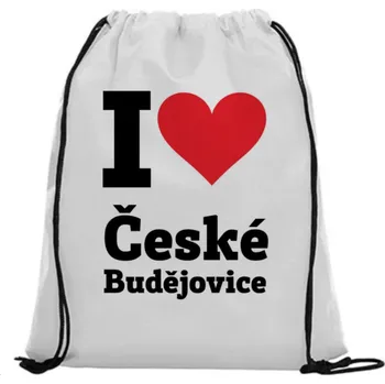 Vak na záda - I love České Budějovice Černá