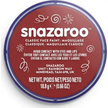 Karnevalový doplněk SNAZAROO Barva na obličej Vínově červená (Burgundy) 18ml 160179