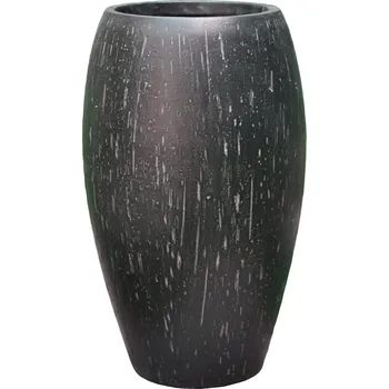 Květináč Baq Raindrop Emperor Anthracite Ø 53 cm / V 88 cm
