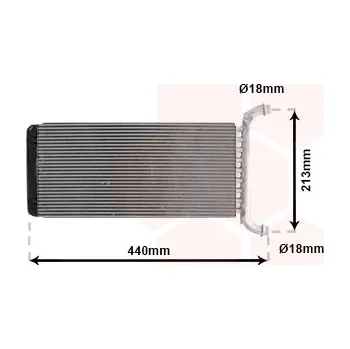 Výměník tepla Výměník tepla pro vnitřní vytápění VAN WEZEL 30006399