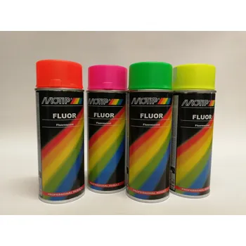 Barva ve spreji Motip Dupli s.r.o. Sprej Motip fluorescentní 400ml Barva: žlutá