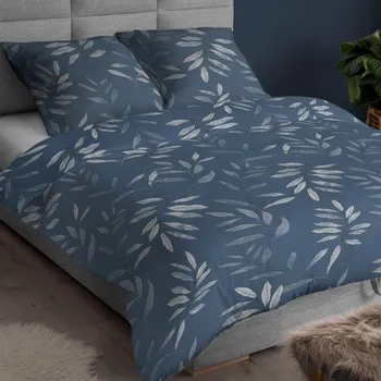 Povlečení Povlečení bavlněný satén Alexa - modré 140x200+70x90