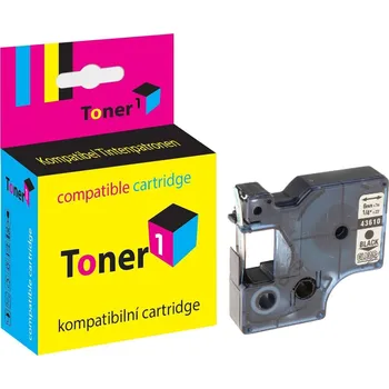 Páska DYMO S0720770 Black/Transparent 6mm x 7m kompatibilní Toner1